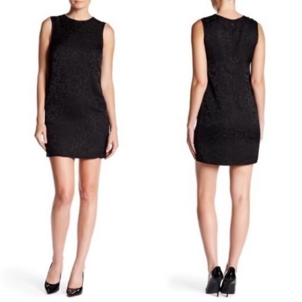 THEORY Adraya ivy jacquard black dress